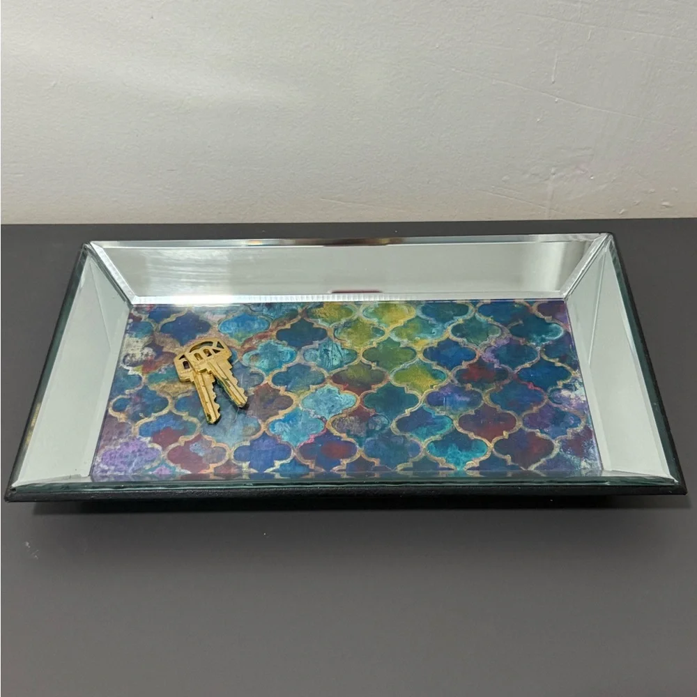 Elegant Multicolor Decorative Tray